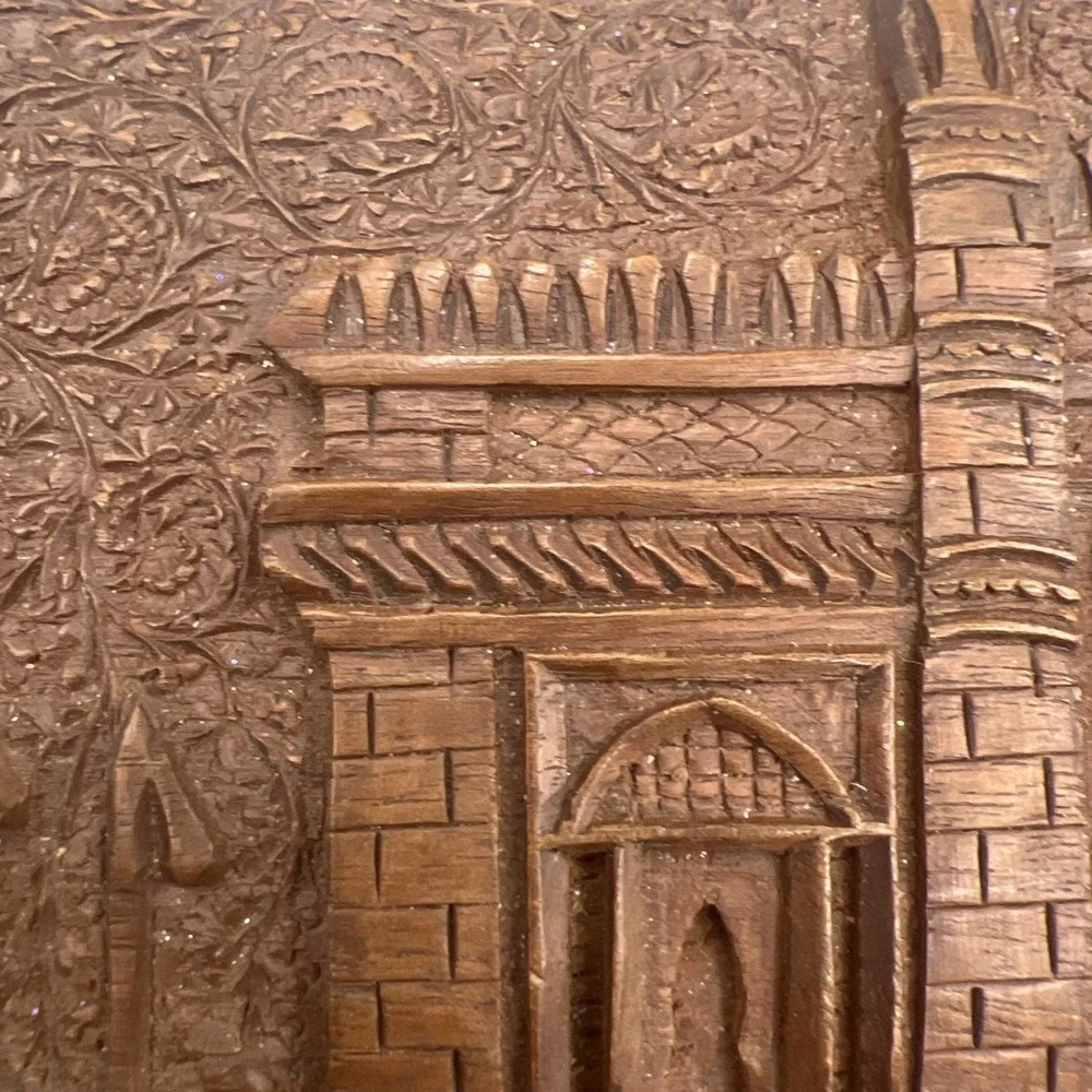 Vintage Hand Carved Wooden Box gateway of indiabombay unique gift cool jewelry b